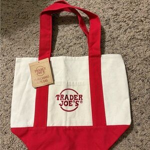 Trader Joe's Mini Tote Bag (Red)